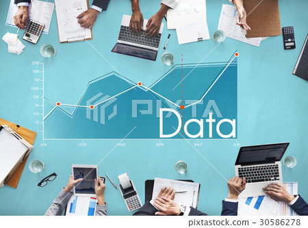 Corporate business line graph report 30586278