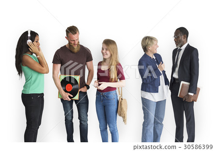 Diverse Group People Communication Diverse Group People Communication 30586399