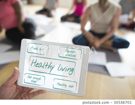 Wellness Diet Plan Healthy Living Icon 30586701