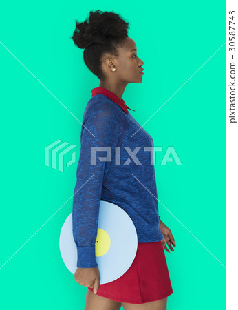 African Descent Female holding Illustration African Descent Female holding Illustration 30587743