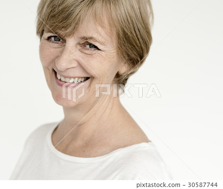 Studio People Shoot Portrait Isolated 30587744