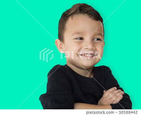 A little boy is really confidence A little boy is really confidence 30588442