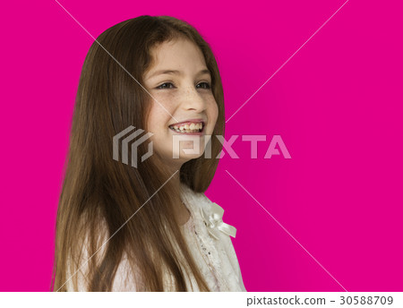 Young cheerful girl smiling isolated background portait Young cheerful girl smiling isolated background portait 30588709