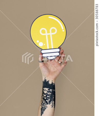 Human Hand Holding Light Bulb Human Hand Holding Light Bulb 30588783