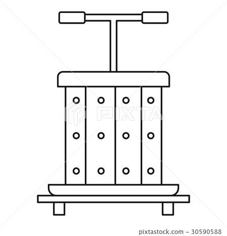 Press for grapes icon, outline style 30590588
