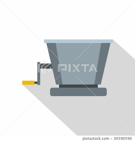 Metal retro juicer or grinder icon, flat style Metal retro juicer or grinder icon, flat style 30590590