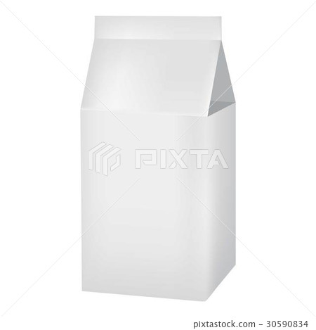 Milk or juice carton box mockup, realistic style 30590834