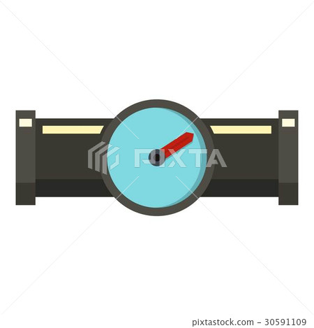 Water meter icon, flat style 30591109