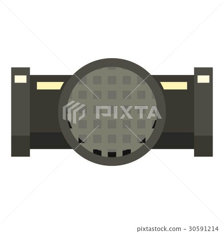 Drainage system icon, flat style 30591214