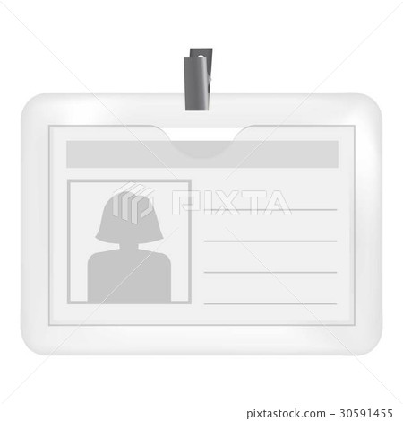Badge with a silhouette of a woman mockup 30591455