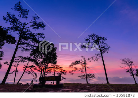 Mountain Mist in sunrise. Mountain Mist in sunrise. 30591878