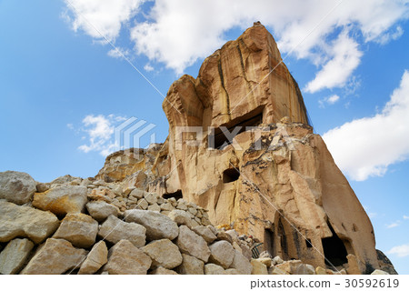 View of cave houses in Urgup. Cappadocia. Turkey 30592619