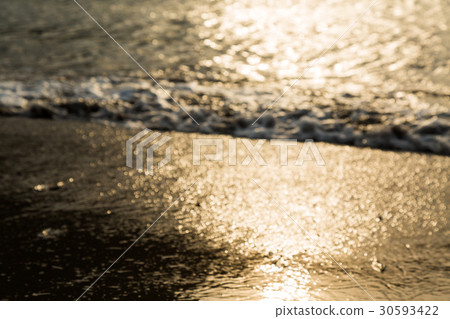 晚上的海洋（模糊表達） 30593422