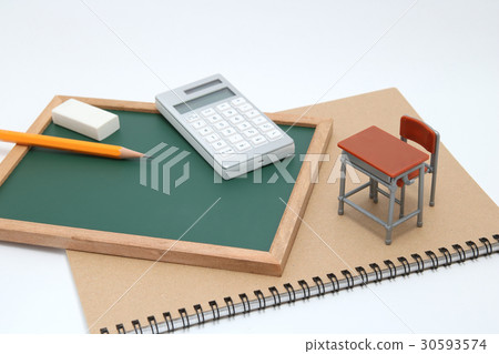 Learning desk blackboard calculator education image Learning desk blackboard calculator education image 30593574
