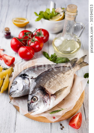 Fresh raw fish dorado 30594053