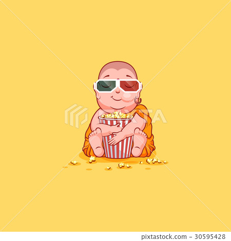 Sticker emoji emoticon emotion vector isolated 30595428