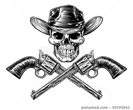 Sheriff Star Hat Skull and Pistols Sheriff Star Hat Skull and Pistols 30595642