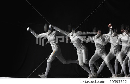 Full-length portrait of woman wearing white Full-length portrait of woman wearing white 30595722