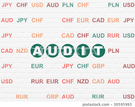 Business concept: Audit on wall background Business concept: Audit on wall background 30595993