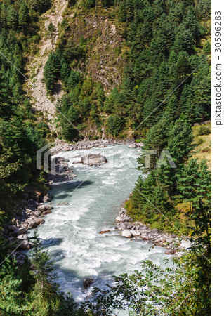 Pure mountain river Pure mountain river 30596283