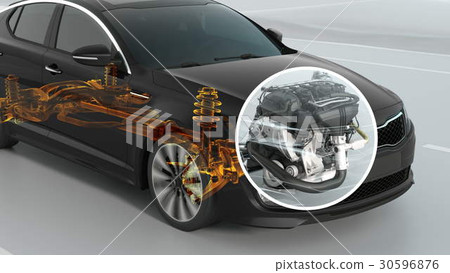 abstract City car structure overview during abstract City car structure overview during 30596876