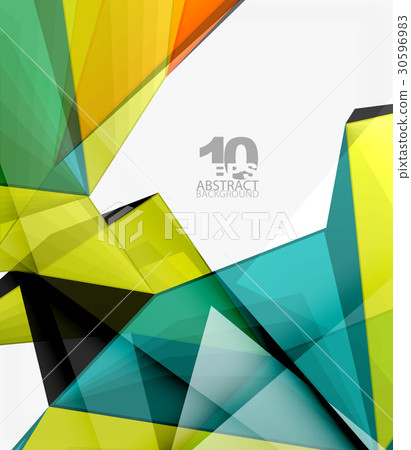 Low poly geometric 3d shape background Low poly geometric 3d shape background 30596983