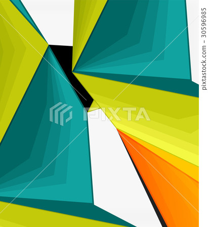 Low poly geometric 3d shape background 30596985