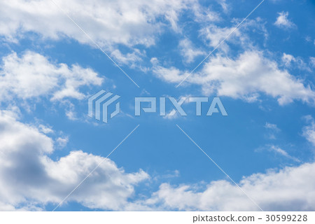 blue sky with cloud closeup 30599228