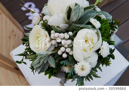 Wedding decor. Floral arrangement with berries Wedding decor. Floral arrangement with berries 30599868