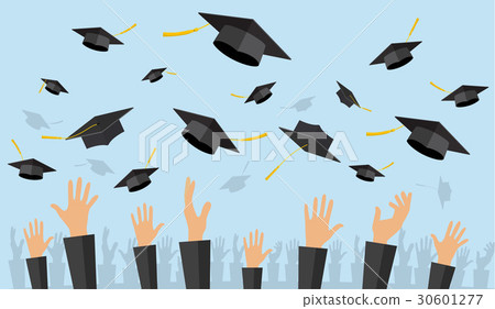 Graduating students of pupil hands 30601277