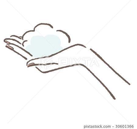 Hand with foam 30601366