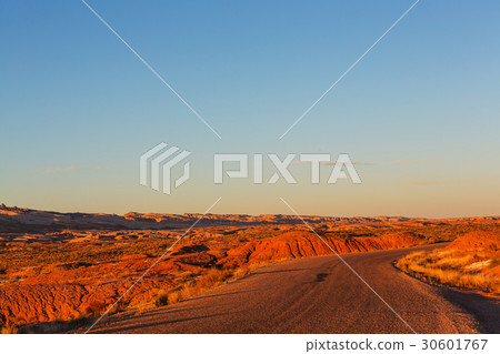 Road in prairie 30601767