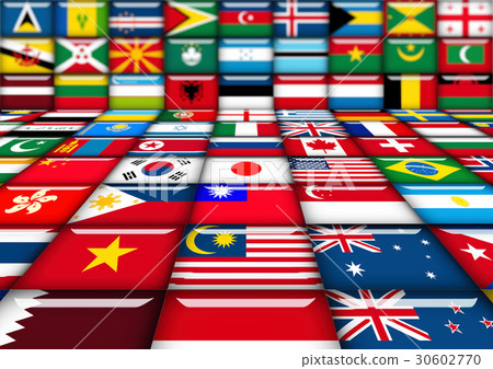 全球形象世界的旗幟 30602770