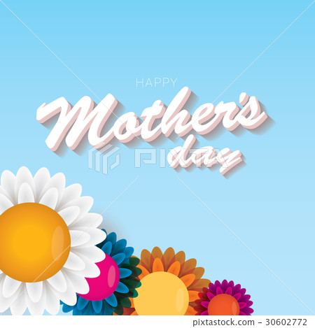 vector happy mothers day vector greeting card 30602772