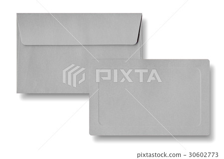 Gray card and envelope. 30602773