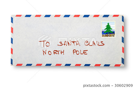 Close-up of envelope (To Santa Claus) Close-up of envelope (To Santa Claus) 30602909