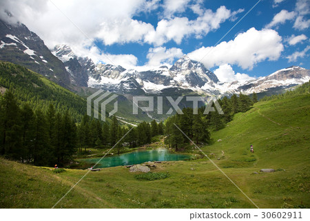 Cervinia, Valle d'Aosta, Italy (Lake blue) Cervinia, Valle d'Aosta, Italy (Lake blue) 30602911