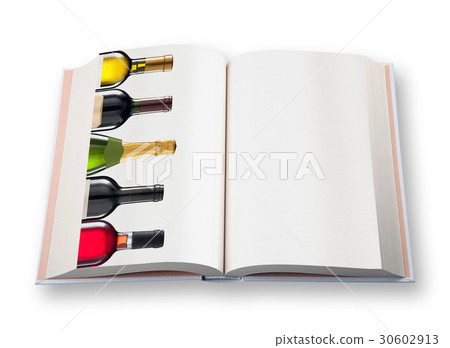 Open book (with five wine bottle) Open book (with five wine bottle) 30602913