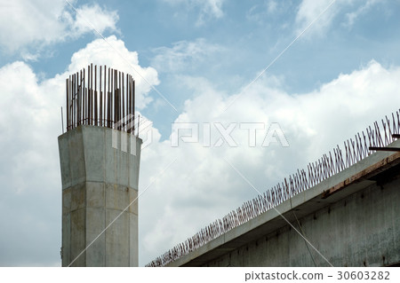 Bridge structure cement pole with steel 30603282