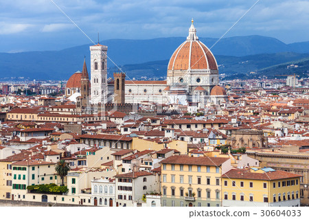 skyline of Florence town with Cathedral 30604033