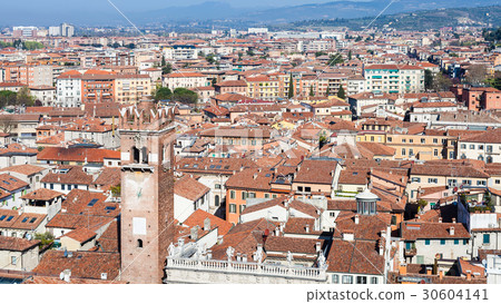 view of Verona city with torre del gardello view of Verona city with torre del gardello 30604141