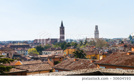 view Verona with duomo and sant'anastasia towers view Verona with duomo and sant'anastasia towers 30604593