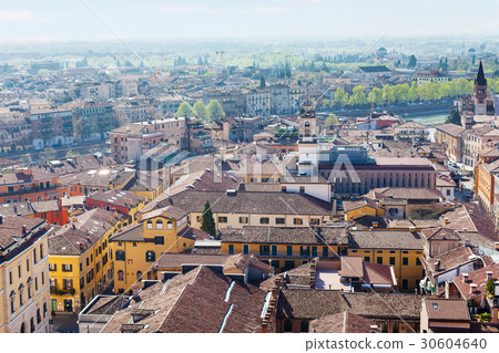above view of Verona town with Adige River above view of Verona town with Adige River 30604640