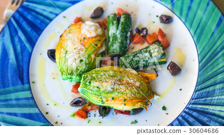 stuffed with cheese pumpkin flowers and zucchini stuffed with cheese pumpkin flowers and zucchini 30604686