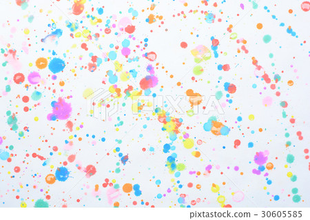 colorful splashes on a white background 30605585