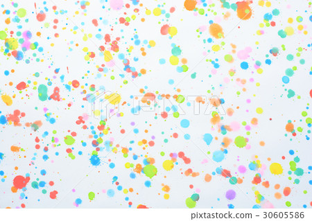 colorful splashes on a white background 30605586