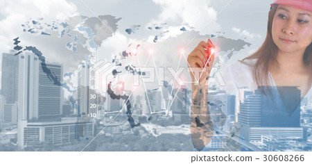 woman working concept woman working concept 30608266
