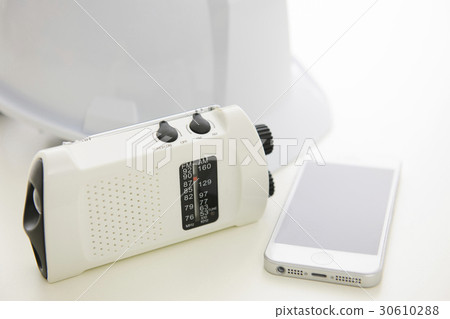 防災電台，頭盔以及智能手機防災防災圖像防災圖像 30610288