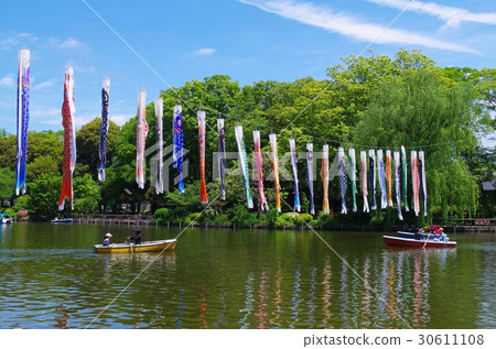 Zenbukuji池塘和鯉魚飄帶 30611108