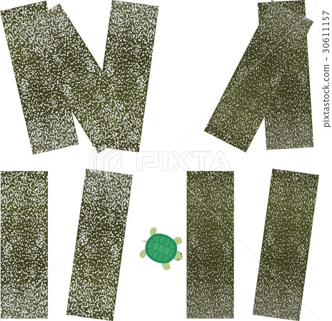 Small vinegar kelp and turtle Small vinegar kelp and turtle 30611157